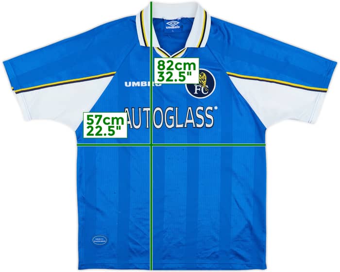 1997-99 Chelsea Home Shirt - 5/10 - (XL)