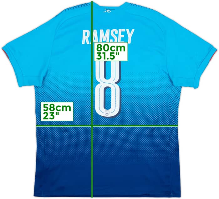 2017-18 Arsenal Away Shirt Ramsey #8 - 5/10 - (XL)