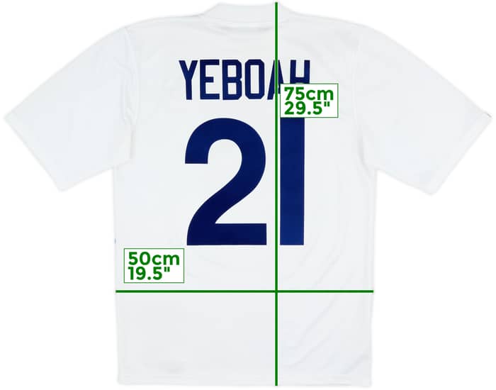 1995-96 Leeds United Home Shirt Yeboah #21 - 8/10 - (M)