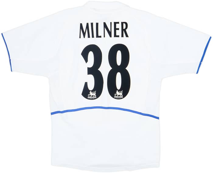 2002-03 Leeds United Home Shirt Milner #38 - 8/10 - (S)