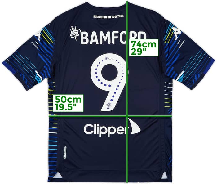2018-19 Leeds United Away Shirt Bamford #9 - 9/10 - (S)