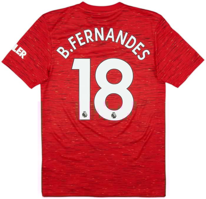 2020-21 Manchester United Home Shirt B.Fernandes #18 - 10/10 - (S)