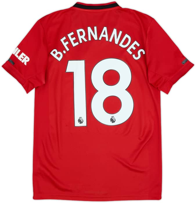 2019-20 Manchester United Home Shirt B.Fernandes #18 - 6/10 - (XS)