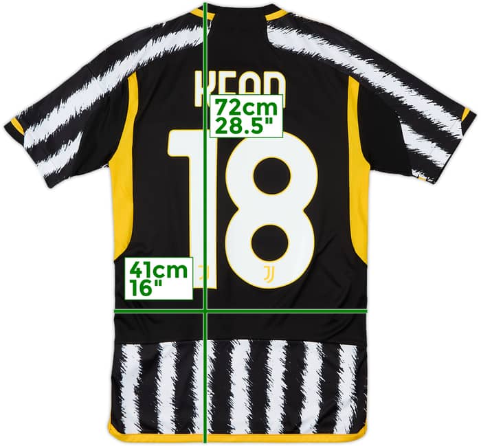 2023-24 Juventus Home Shirt Kean #18 - 8/10 - (XS)
