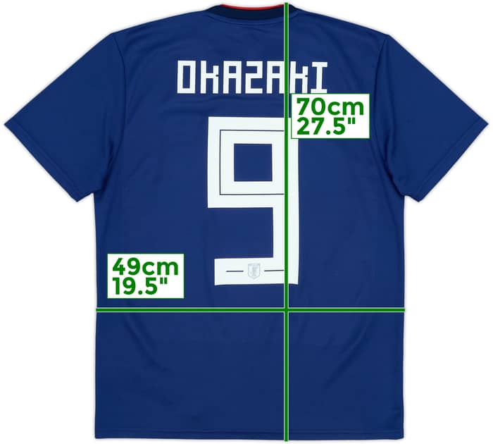 2018-19 Japan Home Shirt Okazaki #9 - 8/10 - (S)