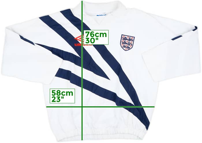 1993-95 England Umbro Drill Top - 6/10 - (XL)