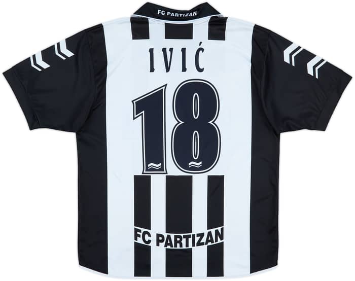 2001-02 FK Partizan Fan Shirt Ivic #18 - 9/10 - (L)