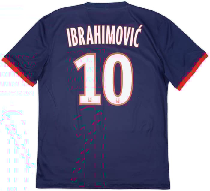 2013-14 Paris Saint-Germain Home Shirt Ibrahimovic #10 - 6/10 - (M)