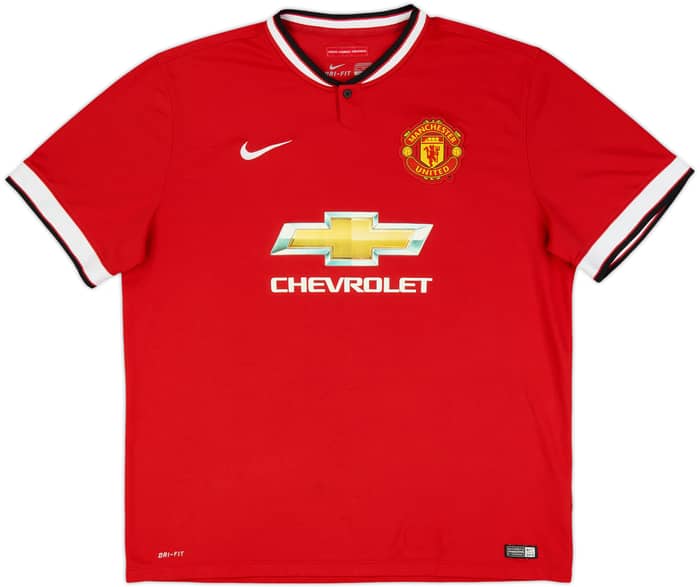 2014-15 Manchester United Home Shirt Mata #8 - 7/10 - (XXL)