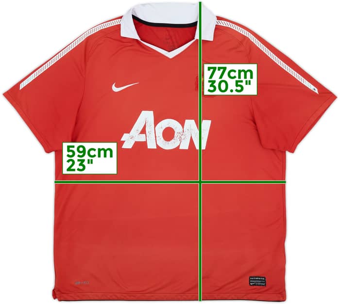 2010-11 Manchester United Home Shirt - 4/10 - (L)