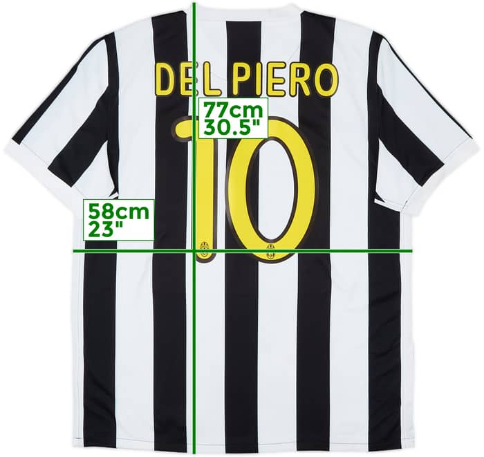 2009-10 Juventus Home Shirt Del Piero #10 - 6/10 - (L)