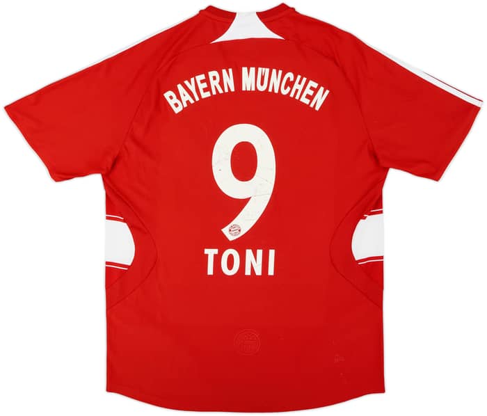 2007-08 Bayern Munich Home Shirt Toni #9 - 5/10 - (L)