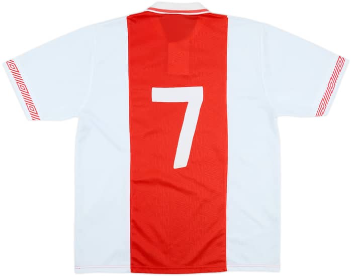 1991-93 Ajax Home Shirt #7 - 8/10 - (L)