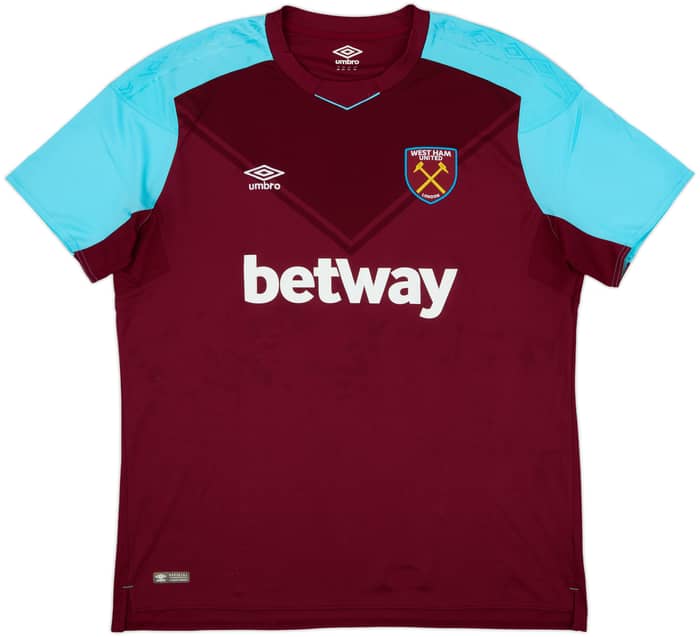 2017-18 West Ham Home Shirt Noble #16 - 9/10 - (3XL)