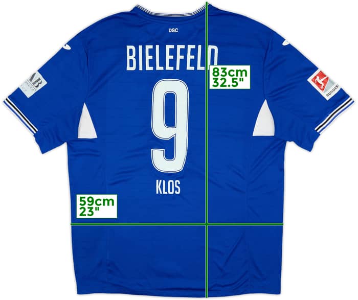 2017-18 Arminia Bielefeld Home Shirt Klos #9 - 5/10 - (4XL)