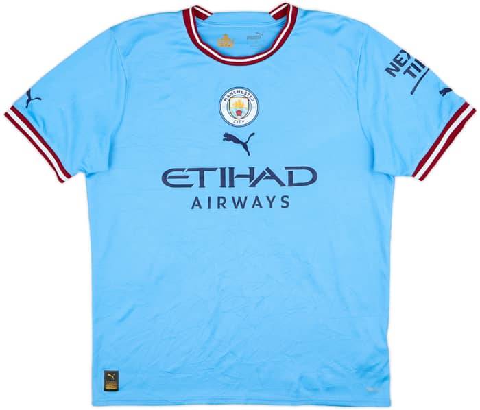 2022-23 Manchester City Home Shirt De Bruyne #17 - 8/10 - (L)