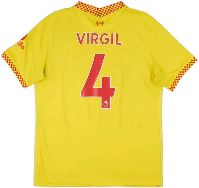 2021-22 Liverpool Third Shirt Virgil #4 - 6/10 - (L)