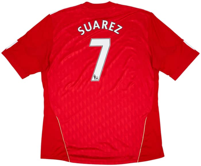 2010-12 Liverpool Home Shirt Suarez #7 - 6/10 - (XXL)