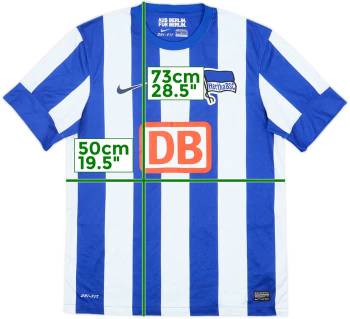 2012-13 Hertha Berlin Home Shirt - 7/10 - (M)
