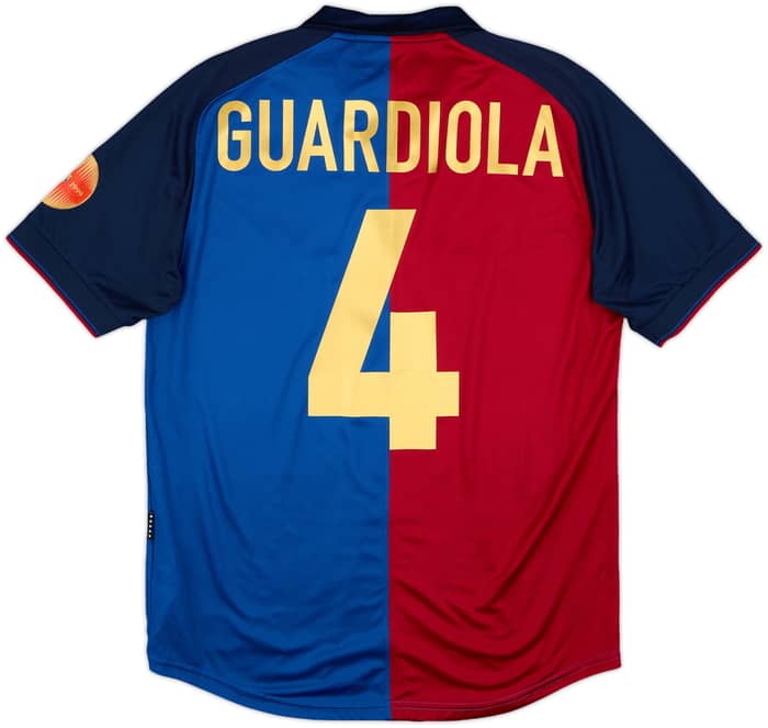 2013-14 Barcelona Nike Retro 1999-00 Shirt Guardiola #4 - 10/10 - (M)