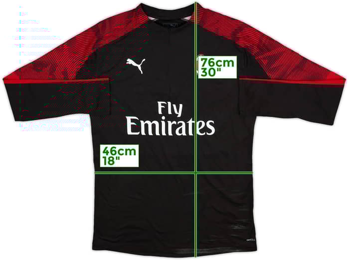 2019-20 AC Milan Puma 1/4 Zip Drill Top - 6/10 - (M)