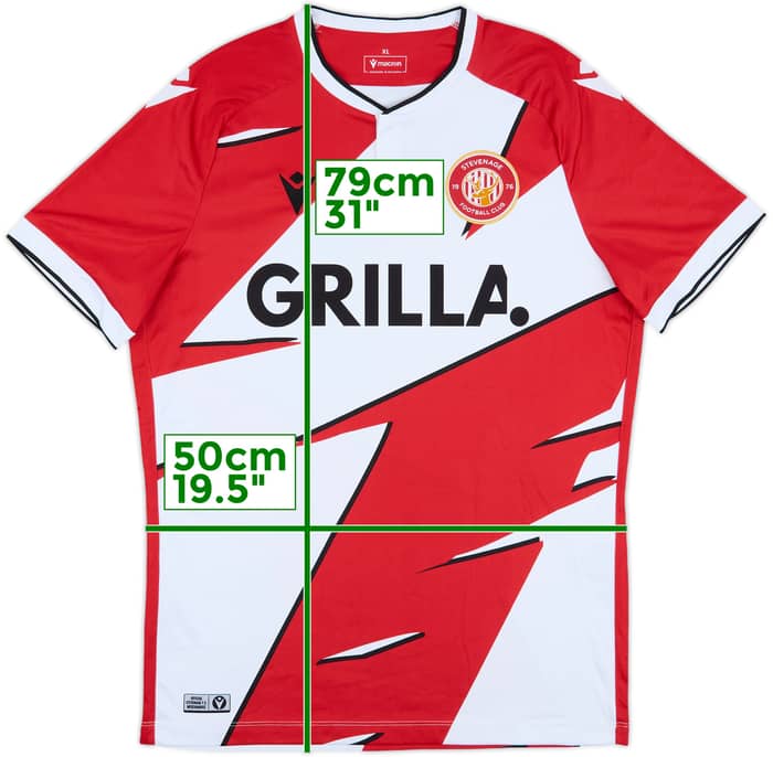 2023-24 Stevenage Home Shirt - 8/10 - (XL)