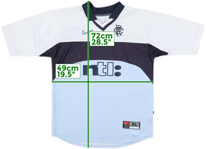 1999-00 Rangers Away Shirt - 8/10 - (XL.Boys)