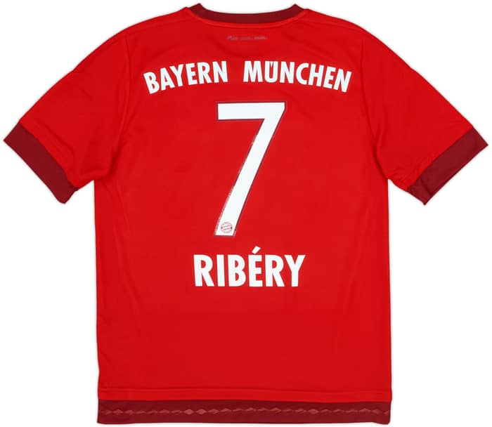 2015-16 Bayern Munich Home Shirt Ribery #7 - 8/10 - (XL.Boys)