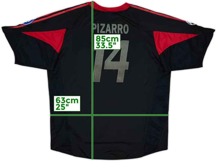 2004-05 Bayern Munich Third Shirt Pizarro #14 - 5/10 - (XXL)