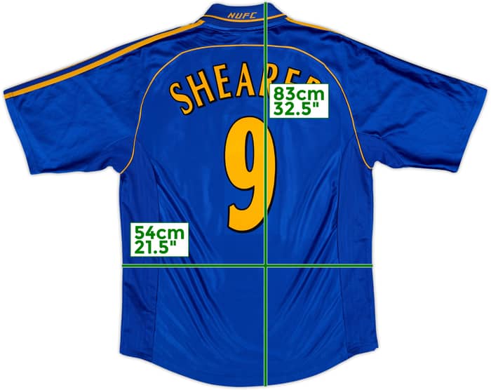 1998-99 Newcastle Away Shirt Shearer #9 - 8/10 - (L)