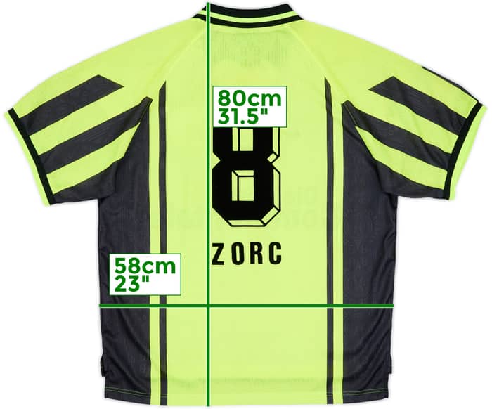 1996-97 Borussia Dortmund Home Shirt Zorc #8 - 9/10 - (XL)