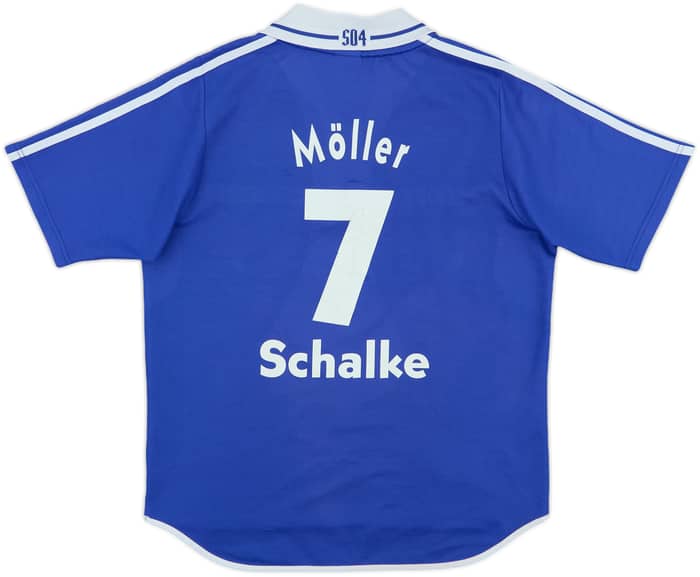 2000-01 Schalke Home Shirt Moller #7 - 6/10 - (Y)