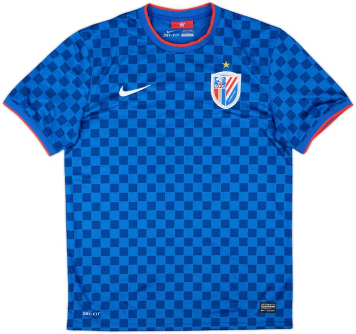 2014 Shanghai Shenhua Home Shirt Ba #9 - 10/10 - (L)