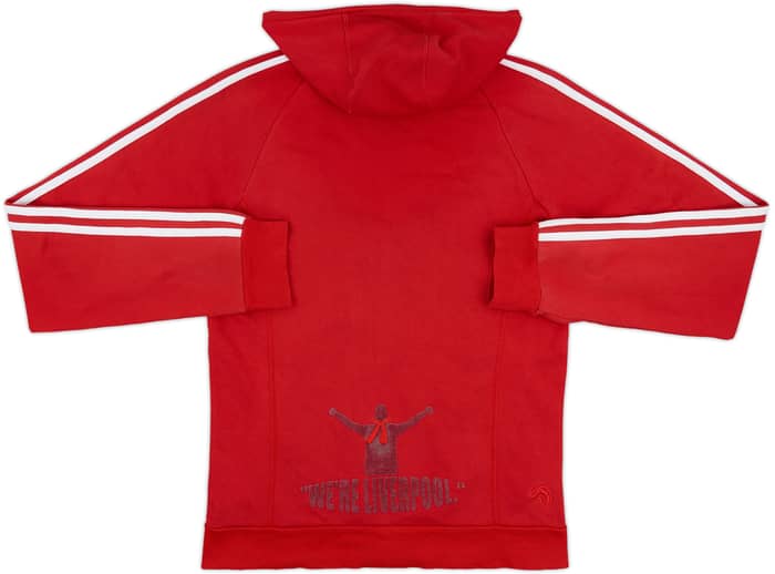 2008-09 Liverpool adidas Hooded Track Jacket - 8/10 - (M)