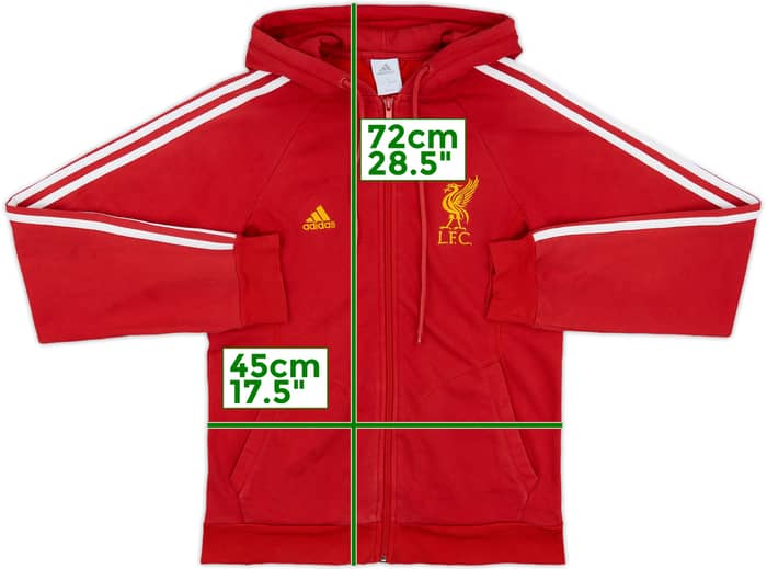 2008-09 Liverpool adidas Hooded Track Jacket - 8/10 - (M)