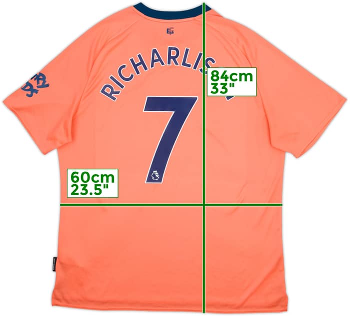 2019-20 Everton Away Shirt Richarlison #7 - 9/10 - (XXL)