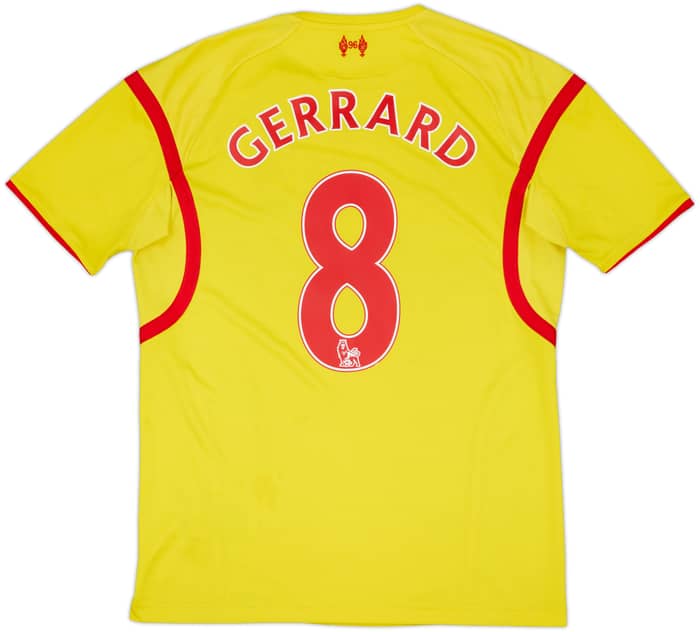 2014-15 Liverpool Away Shirt Gerrard #8 - 6/10 - (S)