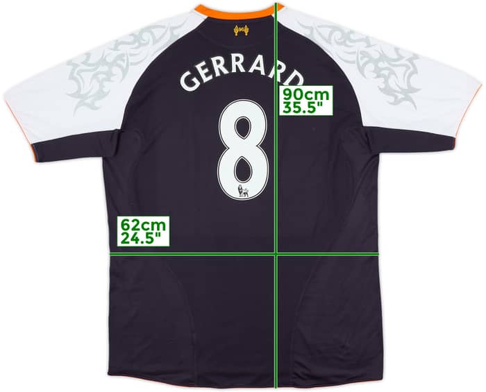 2012-13 Liverpool Third Shirt Gerrard #8 - 9/10 - (3XL)