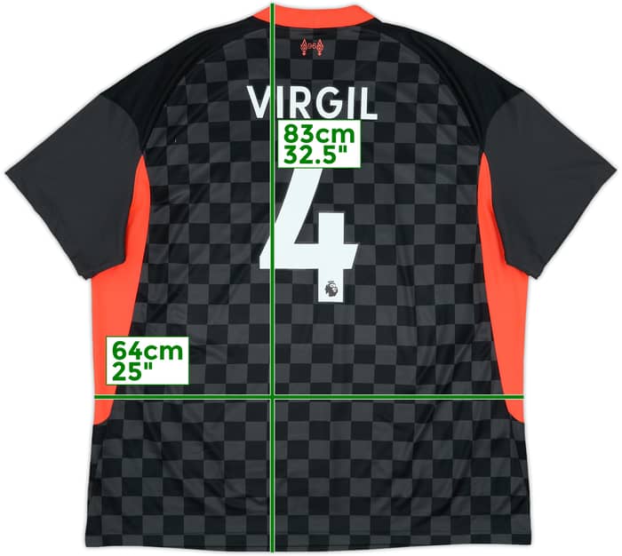 2020-21 Liverpool Third Shirt Virgil #4 - 8/10 - (XXL)