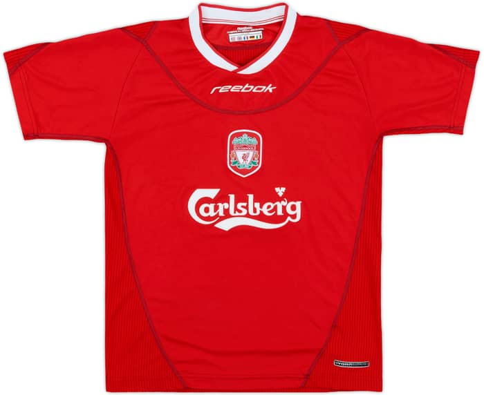 2002-04 Liverpool Home Shirt - 8/10 - (L.Boys)