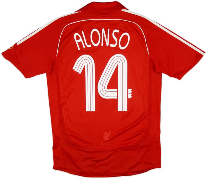 2006-08 Liverpool Home Shirt Alonso #14 - 6/10 - (S)