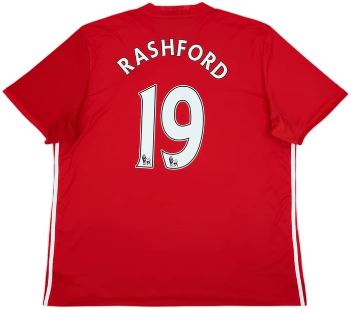 2016-17 Manchester United Home Shirt Rashford #19 - 5/10 - (XXL)