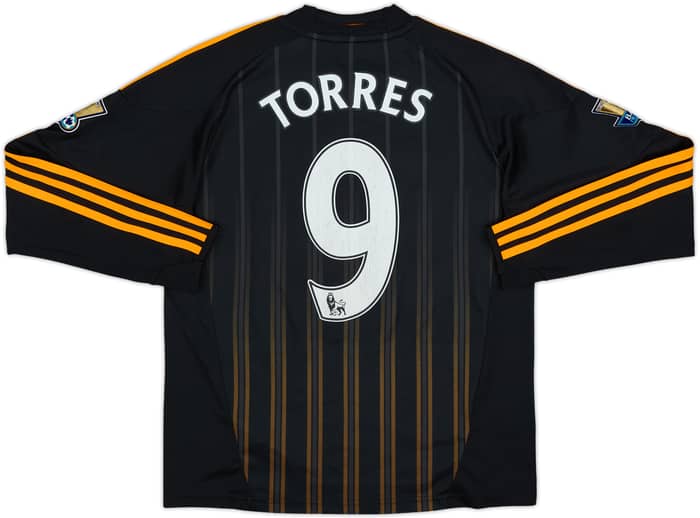 2010-11 Chelsea Away L/S Shirt Torres #9 - 6/10 - (M.Boys)