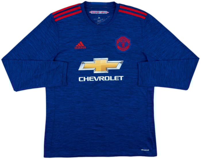 2016-17 Manchester United Away L/S Shirt Bailly #3 - 6/10 - (L)
