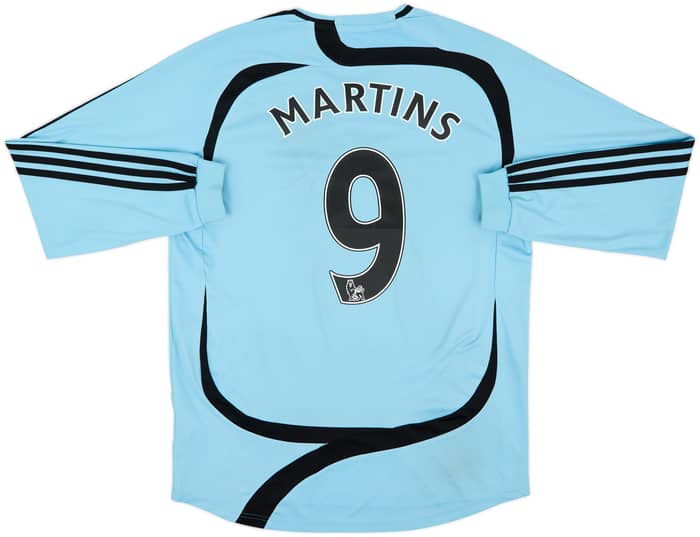 2007-08 Newcastle Away L/S Shirt Martins #9 - 6/10 - (M)