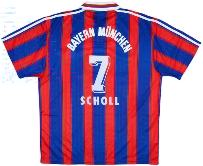 1995-97 Bayern Munich Home Shirt Scholl #7 - 9/10 - (L)