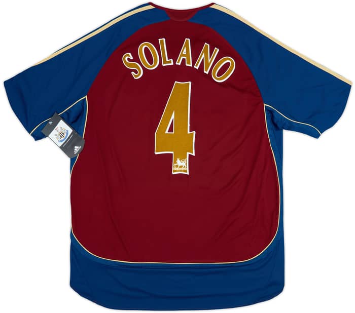 2006-07 Newcastle Away Shirt Solano #4 (XL)