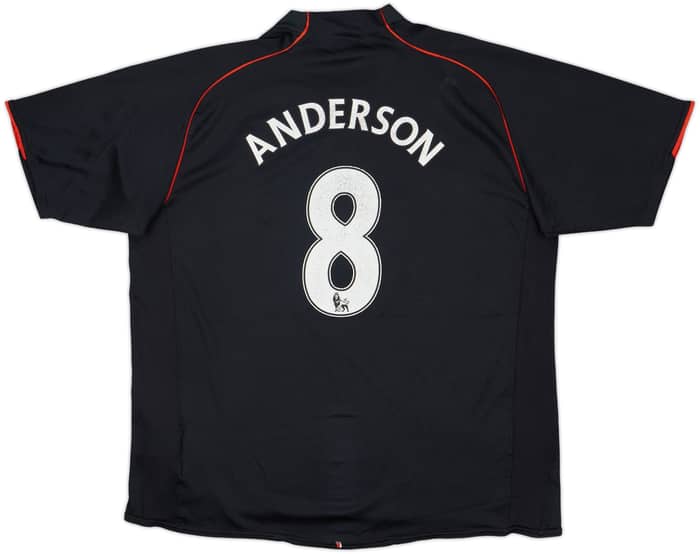2007-08 Manchester United Away Shirt Anderson #8 - 5/10 - (XXL)