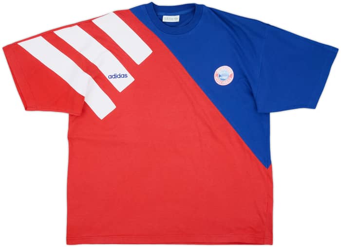 1995-96 Bayern Munich adidas Cotton Tee - 5/10 - (L/XL)