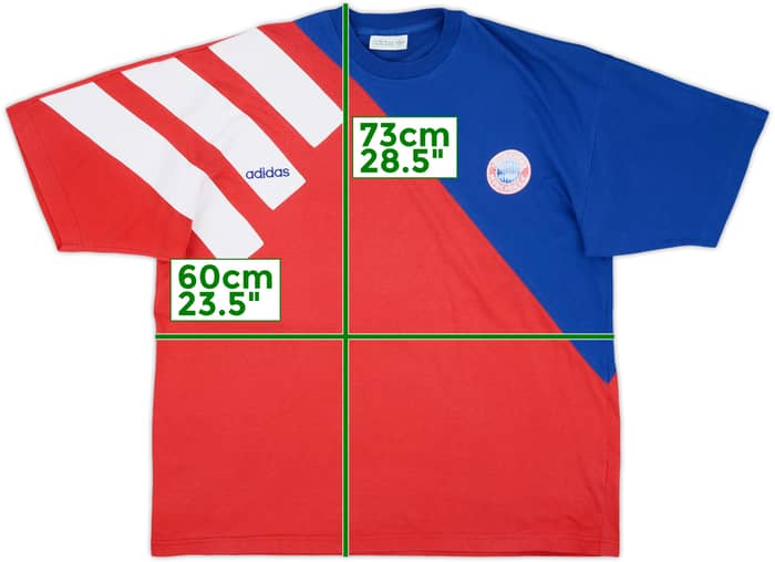 1995-96 Bayern Munich adidas Cotton Tee - 5/10 - (L/XL)